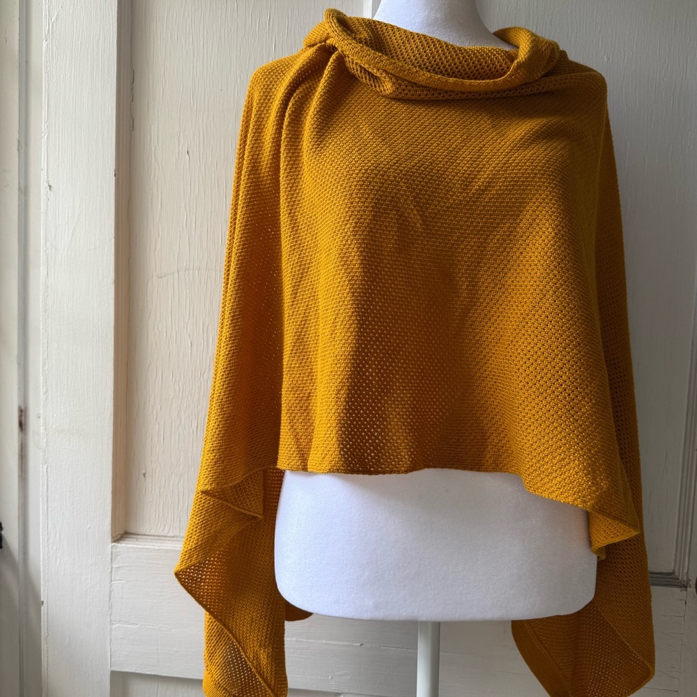Mustard Yellow Women's Sweater/breast feeding cover.